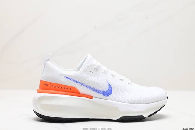 公司级nike Zoomx Invincible Run Fk 3休闲运动慢跑鞋 采用外露式flyknit飞织面料鞋面材质 搭载zoomx轻盈泡棉缓震科技中底