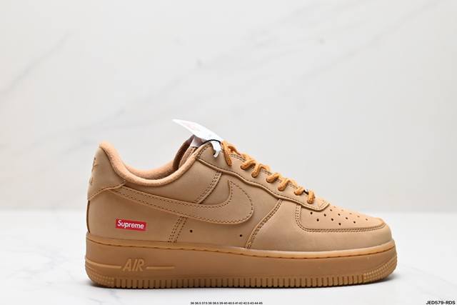 公司级supreme X Nike Air Force 1 Low Flax小麦 官方同步 原装级别 原楦头原纸板 打造纯正空军版型#专注外贸渠道 全掌内置蜂窝 - 点击图像关闭