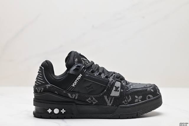 全新lv路易威登louis Vuitton Trainer Sneaker Low休闲运动文化百搭板鞋 尺码:36-45 id:Jzd474-Rdh2703