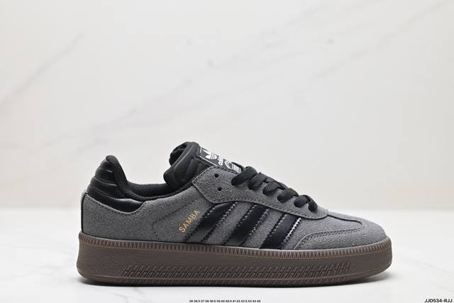 公司级阿迪达斯三叶草adidas Originals Samba Xlg 桑巴舞系列绅士德训足球风百搭低帮休闲运动板鞋 货号:Jh9226 尺码:36 36.5