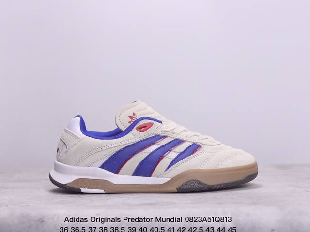 公司级adidas Originals Predator Mundial 皮革 阿迪达斯经典融合 大胆创新 防滑耐磨 低帮 生活休闲鞋 货号:If9607 尺码