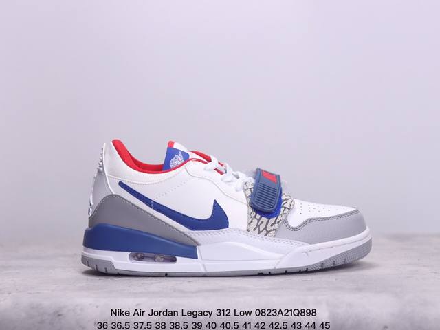 真标nike Air Jordan Legacy 312 Low耐克乔丹三合一混合版本低帮文化休闲运动篮球鞋 货号:Fn3407-161 尺码:36 36.5