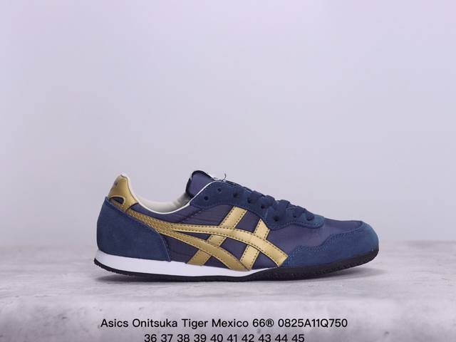 Asics 亚瑟士 男女鞋真标半码制 日产经典老牌-鬼塚虎 Onitsuka Tiger Mexico 66经典墨西哥系列复古经典百搭板鞋帆布休闲运动鞋慢跑鞋。