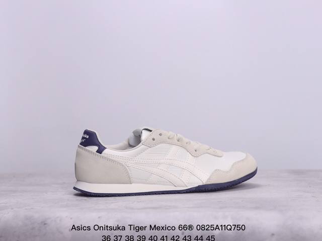 Asics 亚瑟士 男女鞋真标半码制 日产经典老牌-鬼塚虎 Onitsuka Tiger Mexico 66经典墨西哥系列复古经典百搭板鞋帆布休闲运动鞋慢跑鞋。