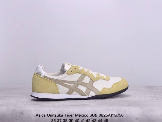 Asics 亚瑟士 男女鞋真标半码制 日产经典老牌-鬼塚虎 Onitsuka Tiger Mexico 66经典墨西哥系列复古经典百搭板鞋帆布休闲运动鞋慢跑鞋。