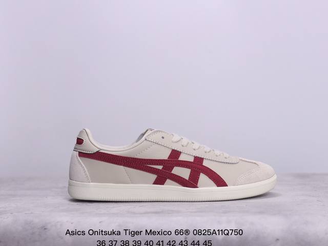 Asics 亚瑟士 男女鞋真标半码制 日产经典老牌-鬼塚虎 Onitsuka Tiger Mexico 66经典墨西哥系列复古经典百搭板鞋帆布休闲运动鞋慢跑鞋。