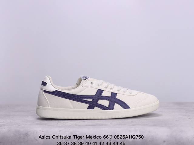 Asics 亚瑟士 男女鞋真标半码制 日产经典老牌-鬼塚虎 Onitsuka Tiger Mexico 66经典墨西哥系列复古经典百搭板鞋帆布休闲运动鞋慢跑鞋。