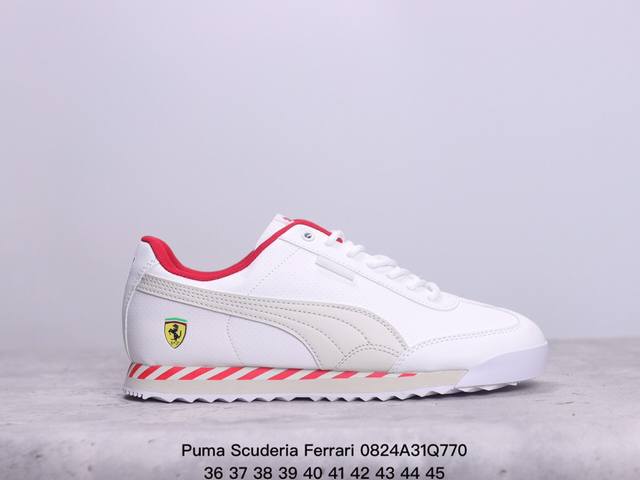 彪马puma Scuderia Ferrari法拉利赛车鞋男款皮质休闲板鞋 休闲旅游鞋 size：36-45 xm0824Q770