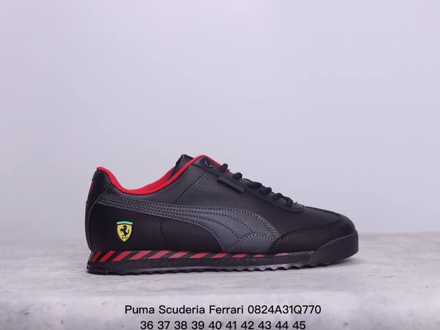 彪马puma Scuderia Ferrari法拉利赛车鞋男款皮质休闲板鞋 休闲旅游鞋 size：36-45 xm0824Q770