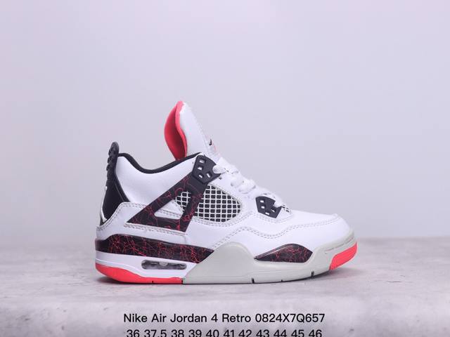 耐克nike Air Jordan 4 Retro 迈克尔 乔丹aj4代重置版系列中帮复古休闲运动文化篮球鞋 xm0824Q 7