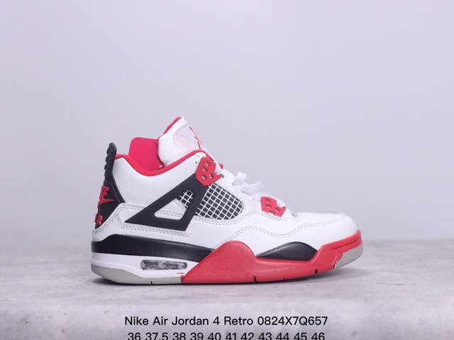 耐克nike Air Jordan 4 Retro 迈克尔 乔丹aj4代重置版系列中帮复古休闲运动文化篮球鞋 xm0824Q 7