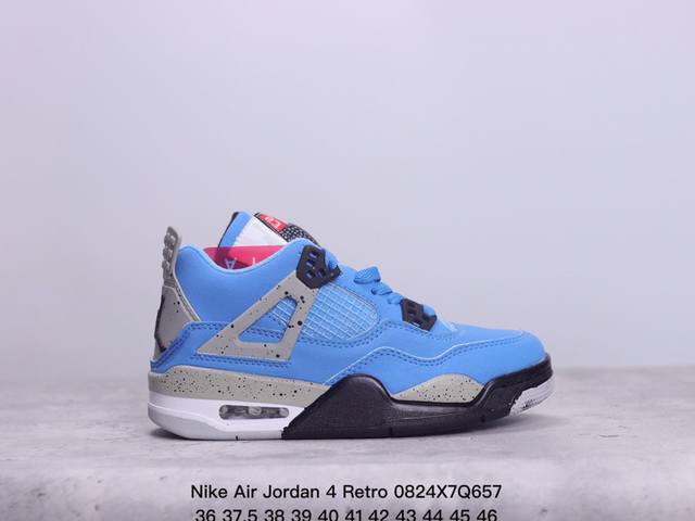 耐克nike Air Jordan 4 Retro 迈克尔 乔丹aj4代重置版系列中帮复古休闲运动文化篮球鞋 xm0824Q 7