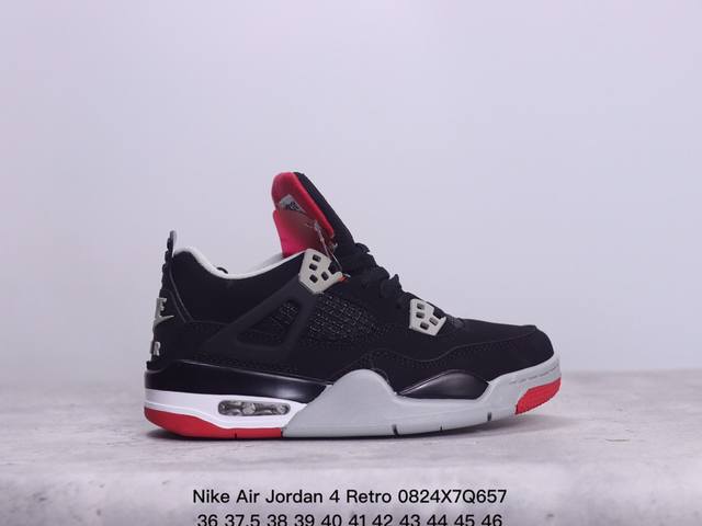 耐克nike Air Jordan 4 Retro 迈克尔 乔丹aj4代重置版系列中帮复古休闲运动文化篮球鞋 xm0824Q 7