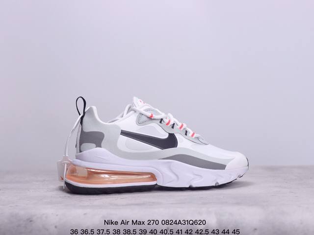 耐克nike Air Max 270二代透气后掌半气垫慢跑鞋 兼具非凡优质外观和出色穿着体验！性能出众的一双跑步鞋，动感且活力满满 xm0824Q620