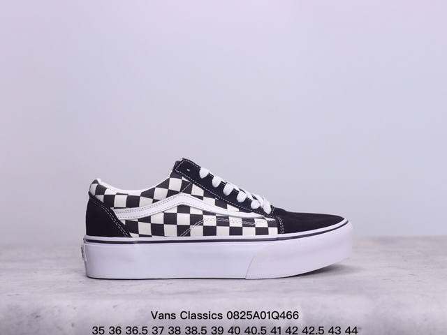 硫化工艺 Ltsgt 万斯 Vans 厚底 经典os 白黑 顶级真标原盒大几率过验过毒版本 原型开发道序 原汁原味保留经典基础 上脚无敌 ！ 尺码：35 36