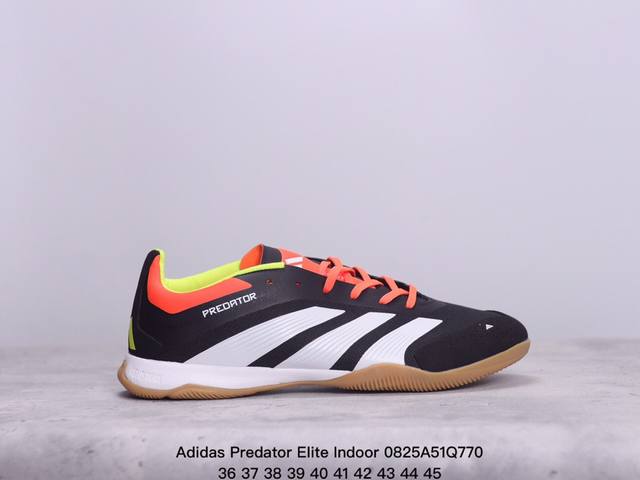 Adidas Predator Elite Indoor 阿迪达斯低帮实战足球鞋 减震防滑平跟 织物材质 Size:36-45码 xm0825Q770