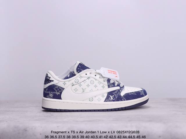 Fragment X Ts X Air Jordan 1 Low X Lv 三方联名倒钩低帮 纯原大厂出品唯一可媲美原版 同价位区间无对手全新的三方联名低帮倒钩