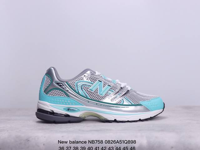 公司级new Balance Nb758 新百伦织物层牛皮防滑减震透气舒适耐磨减震低帮轻休闲鞋 货号:Mr758Sb 尺码:36-45 xm0826Q898