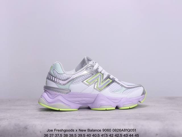 Joe Freshgoods X New Balance 公司级版本nb9060 复古休闲运动慢跑鞋 鞋款灵感源自设计师本人对夏日的怀日回忆。鞋面大身由空间双格