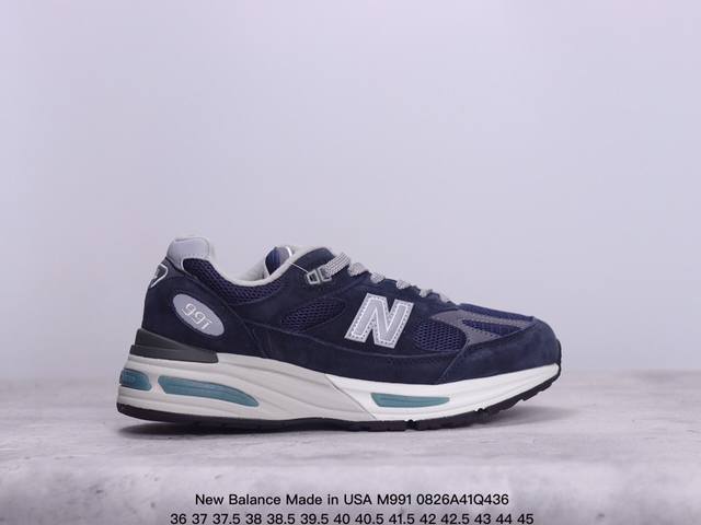 公司级 New Balance新百伦nb Made In Usa M991系列美产血统经典复古休闲运动百搭老爹跑步鞋 采用台产猪巴革及透气网眼材质。升级正确原装