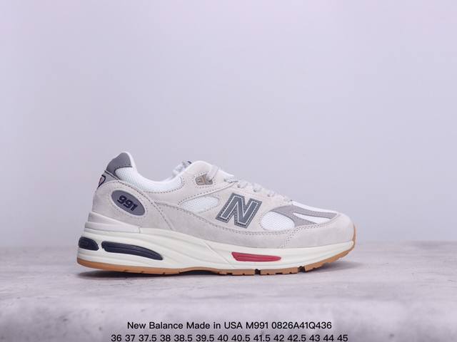 公司级 New Balance新百伦nb Made In Usa M991系列美产血统经典复古休闲运动百搭老爹跑步鞋 采用台产猪巴革及透气网眼材质。升级正确原装 - 点击图像关闭