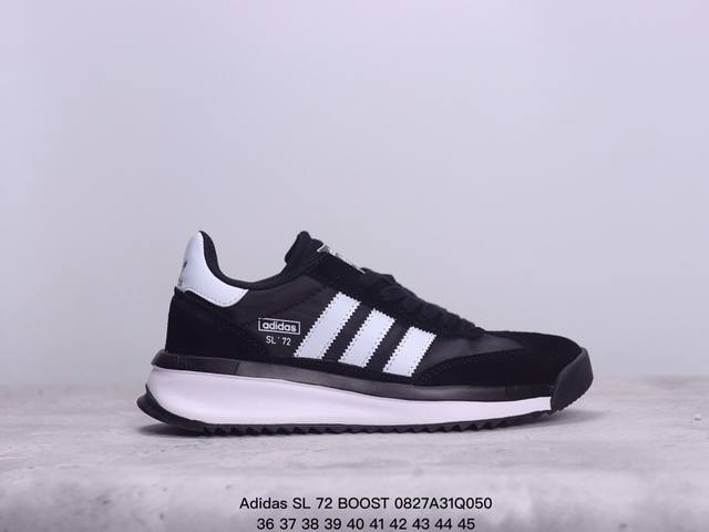 公司级阿迪达斯adidas Sl 72 Boost 三叶草复古休闲跑步鞋休闲运动鞋 货号:Ji2504 尺码:36-45 xm0827Q050