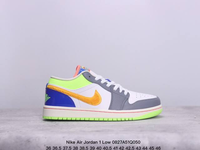 公司级耐克nike Air Jordan 1 Lowaj1乔丹一代中帮经典复古文化休闲运动篮球鞋 货号:Dn1635-200 尺码:36 36.5 37.5 3