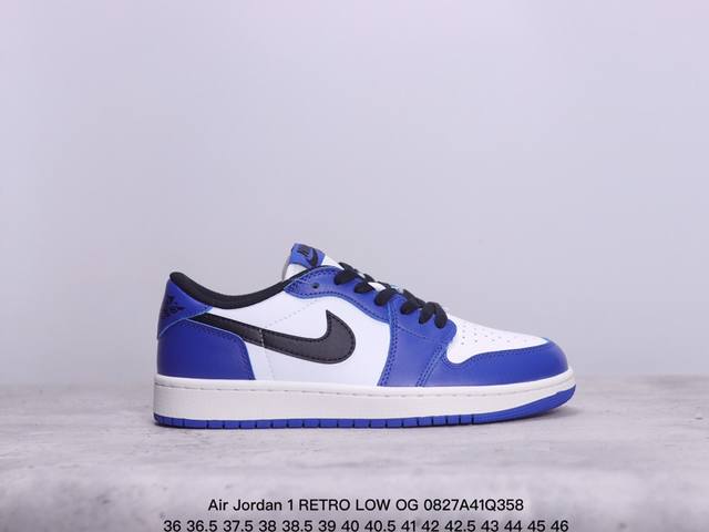 公司级air Jordan 1 Retro Low Og Aj1乔1低帮休闲板鞋 同步官方配色 市场唯一独家头层皮打造 原鞋原档案开发 原厂皮料 原档冲孔鞋头