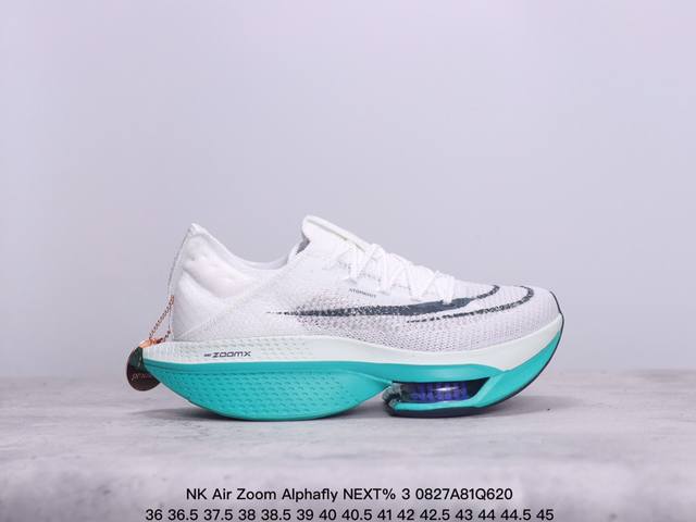 公司级nk Air Zoom Alphafly Next% 3 2024全新马拉松超级跑鞋 Fd8356- 有史以来最轻盈、测试次数最多的nk Alphafly