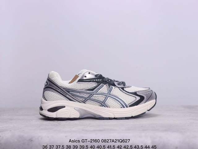 亚瑟士asics Gt-2 复古简约 织物合成革减震防滑耐磨 低帮 休闲跑步鞋 xm0827Q627