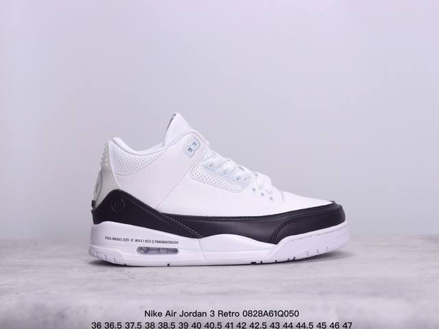 公司级nike Air Jordan 3 Retro皮革 潮流 防滑耐磨包裏性 中帮 复古篮球鞋 升级原楦原档案数据开发纸版楦型 缜密拉帮及中底钢印细节 全新喷