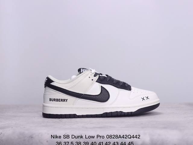 耐克nike Sb Dunk Low Pro 复古低帮 真标 休闲运动滑板板鞋。采用脚感柔软舒适zoomair气垫，有效吸收滑板等极限运动在落地时带来的冲击力，