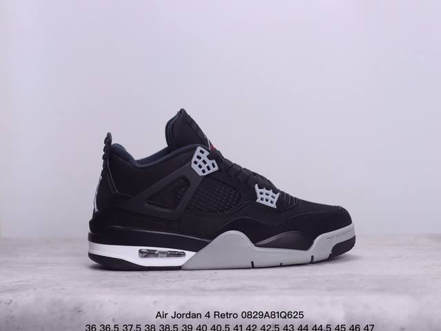 Air Jordan 4 Retro 乔丹4代气垫缓震篮球鞋 牛皮材质 公司级 可实战球鞋 真标带半码 Size:36-47码 xm0829Q625