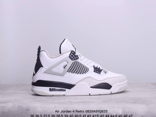 Air Jordan 4 Retro 乔丹4代气垫缓震篮球鞋 牛皮材质 公司级 可实战球鞋 真标带半码 Size:36-47码 xm0829Q625