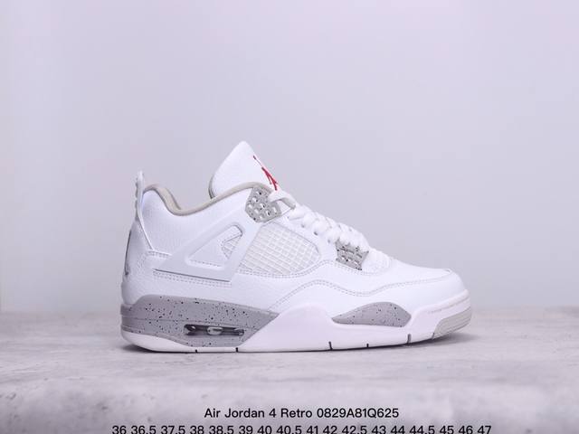 Air Jordan 4 Retro 乔丹4代气垫缓震篮球鞋 牛皮材质 公司级 可实战球鞋 真标带半码 Size:36-47码 xm0829Q625 - 点击图像关闭