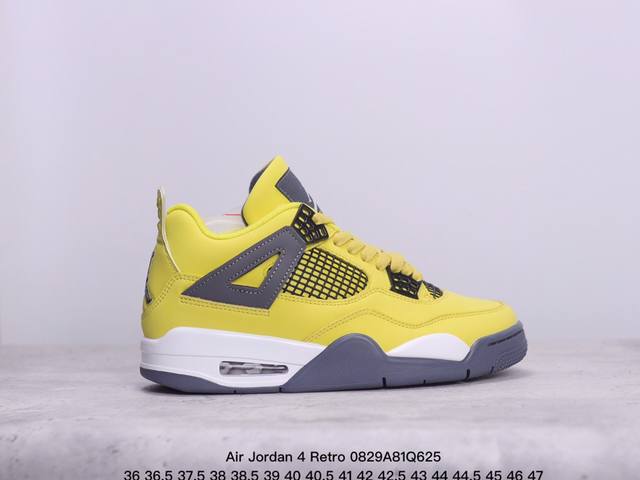 Air Jordan 4 Retro 乔丹4代气垫缓震篮球鞋 牛皮材质 公司级 可实战球鞋 真标带半码 Size:36-47码 xm0829Q625 - 点击图像关闭