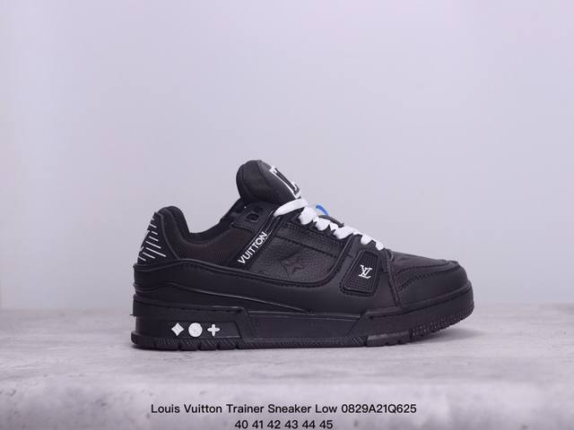 公司级全新lv路易威登louis Vuitton Trainer Sneaker Low休闲运动文化百搭板鞋 尺码:36-45 xm0829Q625