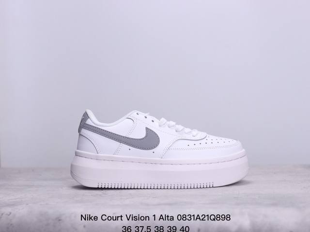 公司级nike Court Vision 1 Alta 防滑耐磨 低帮 板鞋 货号:Dr5670- 尺码:36-40 xm0831Q898