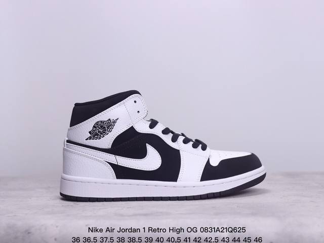 耐克 Nike Air Jordan 1 Retro High Og 乔丹一代篮球鞋复刻运动鞋 皮面高帮板鞋的设计灵感源自运动夹克，带你重温入选球队时刻。采用经 - 点击图像关闭