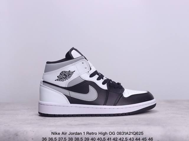 耐克 Nike Air Jordan 1 Retro High Og 乔丹一代篮球鞋复刻运动鞋 皮面高帮板鞋的设计灵感源自运动夹克，带你重温入选球队时刻。采用经