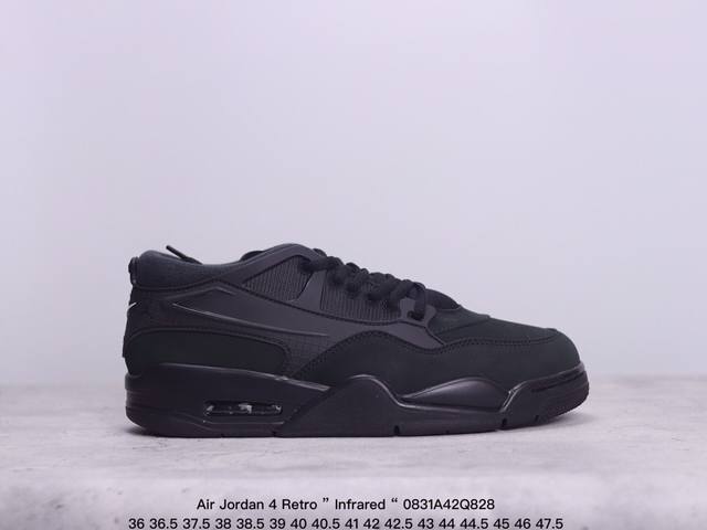 公司级aj4 Air Jordan 4 Retro ” Infrared “ Aj4乔4 男子文化篮球鞋 大厂出品 主力合作工厂 全新模具开发 纯正4代正确鞋型