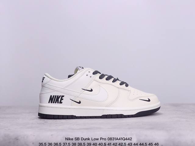 耐克 Nike Sb Dunk Low Pro 复古低帮休闲运动滑板板鞋。采用脚感柔软舒适zoomair气垫，有效吸收滑板等极限运动在落地时带来的冲击力，为街头