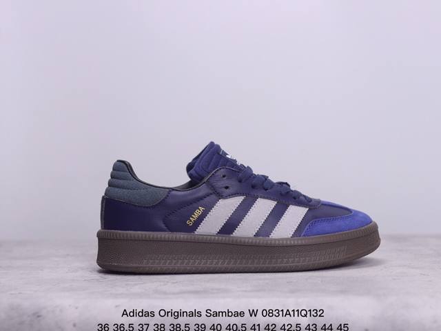 公司级阿迪达斯三叶草adidas Originals Sambae W桑巴舞系列绅士德训足球风百搭低帮休闲运动板鞋 xm0831Q132