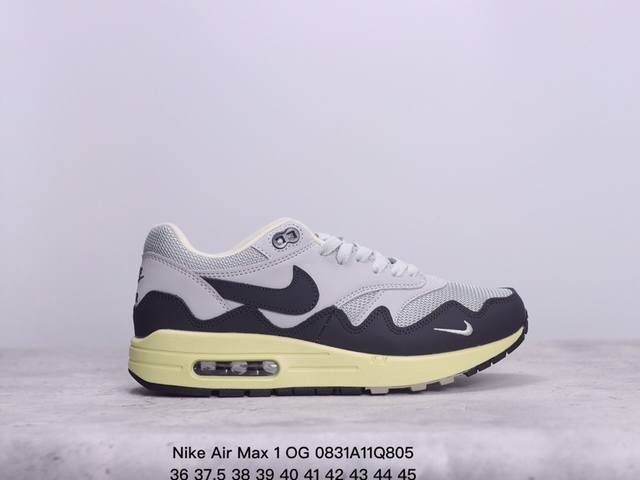 耐克nike Air Max 1 Og 初代复古气垫百搭休闲运动慢跑鞋 复古小气垫史上第一双可视气垫跑鞋 凭借着 Air Max 气垫带来的舒适脚感和鞋面面料上