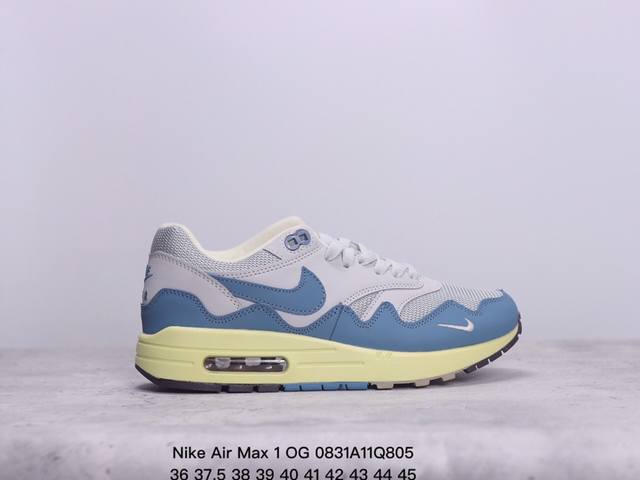 耐克nike Air Max 1 Og 初代复古气垫百搭休闲运动慢跑鞋 复古小气垫史上第一双可视气垫跑鞋 凭借着 Air Max 气垫带来的舒适脚感和鞋面面料上