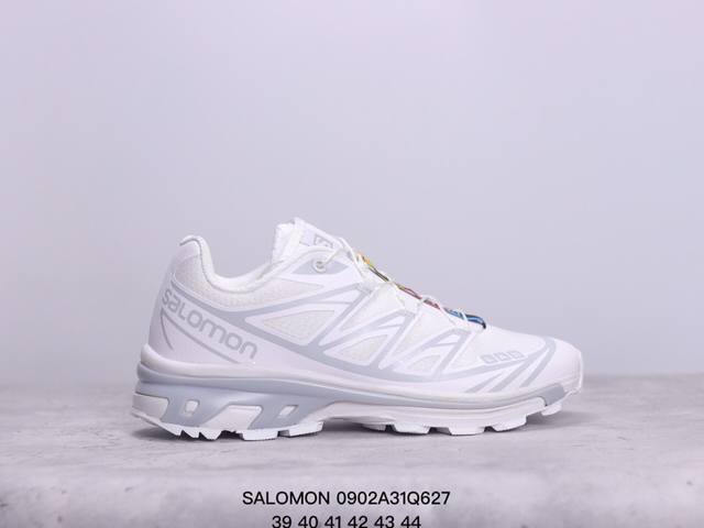 Salomon萨洛蒙 Xt-6 复古户外 织物人造革减震防滑耐磨 低帮 越野跑步鞋 xm0902Q627