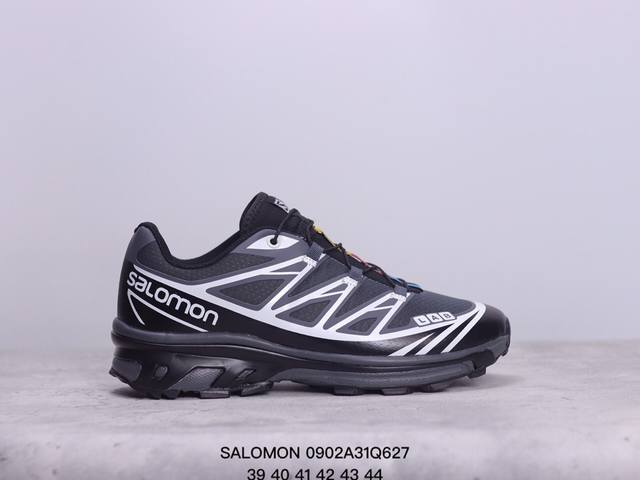 Salomon萨洛蒙 Xt-6 复古户外 织物人造革减震防滑耐磨 低帮 越野跑步鞋 xm0902Q627