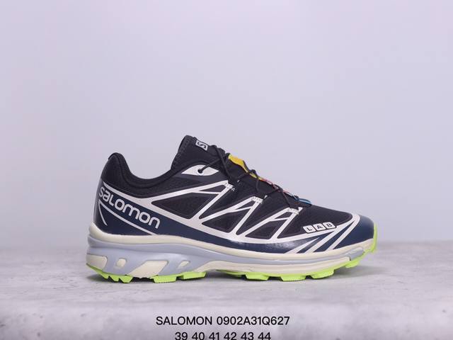 Salomon萨洛蒙 Xt-6 复古户外 织物人造革减震防滑耐磨 低帮 越野跑步鞋 xm0902Q627