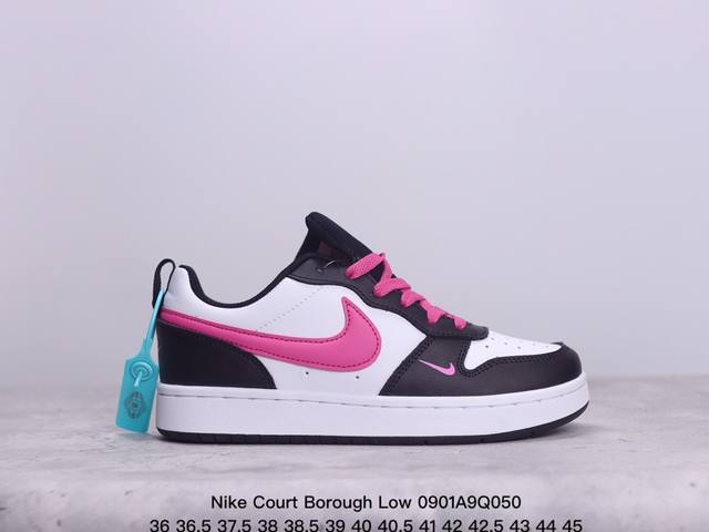 耐克 Nike Court Borough Low 低帮百搭透气休闲运动板鞋男女鞋 经典耐用的设计，兼顾舒适脚感和出众风范，演绎匠心之作。结构性的支撑贴合感结合