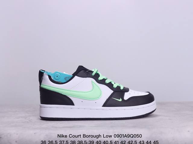 耐克 Nike Court Borough Low 低帮百搭透气休闲运动板鞋男女鞋 经典耐用的设计，兼顾舒适脚感和出众风范，演绎匠心之作。结构性的支撑贴合感结合